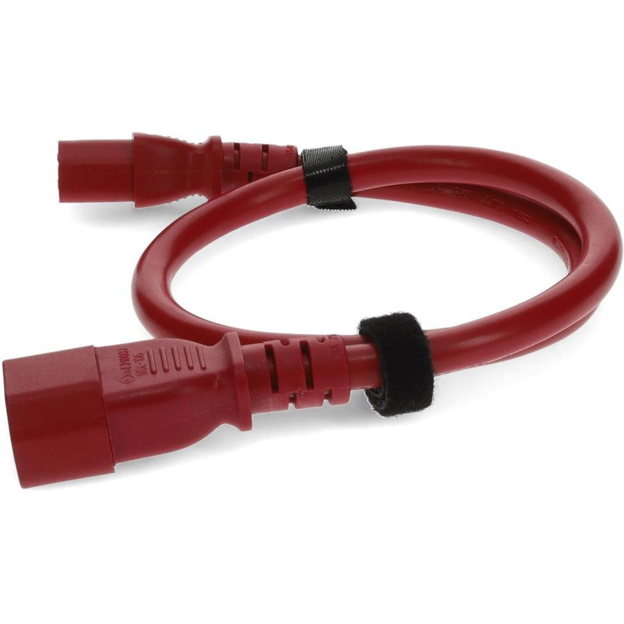 Addon Networks Add-C132C1418Awg7Ftrd Power Cable Red 2.13 M C13 Coupler C14 Coupler