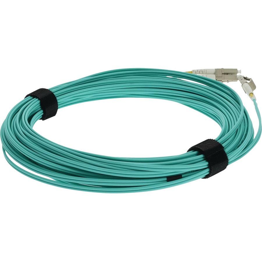 Addon Networks Add-Lc-Lc-37M5Om4 Fibre Optic Cable 37 M Aqua Colour