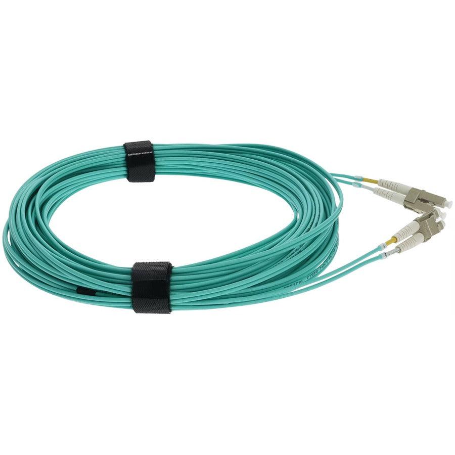 Addon Networks Add-Lc-Lc-37M5Om4 Fibre Optic Cable 37 M Aqua Colour