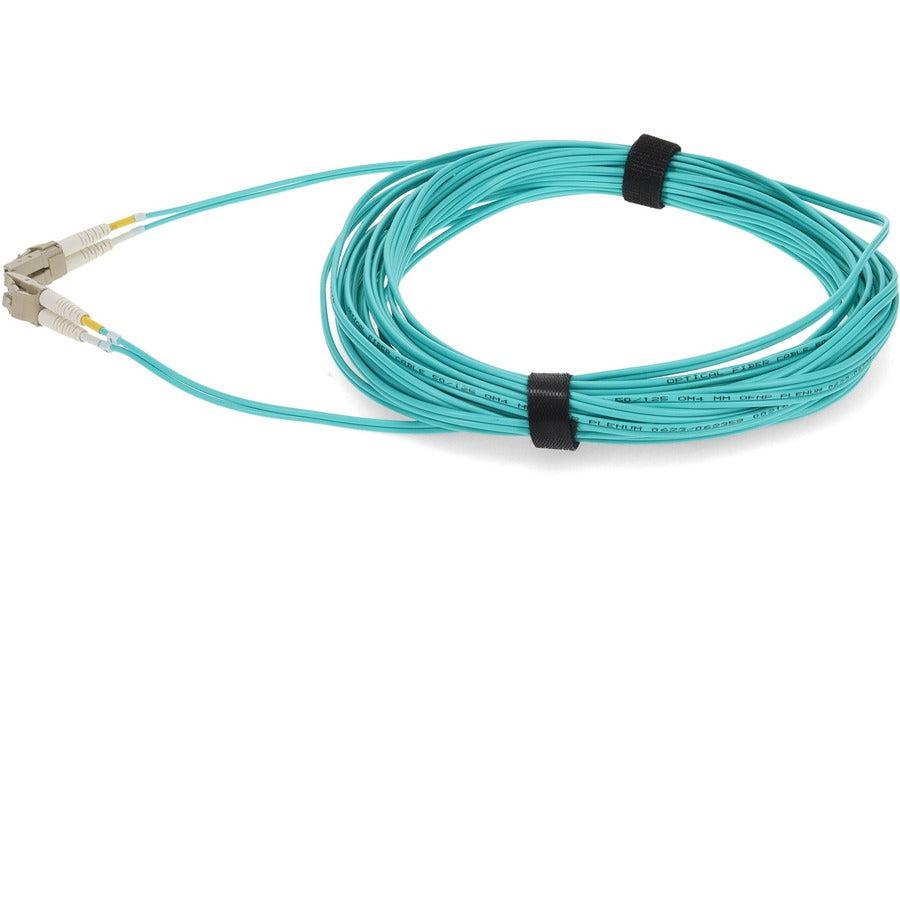 Addon Networks Add-Lc-Lc-3M5Om4P-Taa Fibre Optic Cable 3 M Ofnr Om4 Aqua Colour
