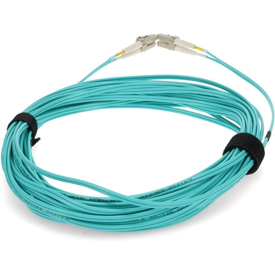 Addon Networks Add-Lc-Lc-9M5Om4P Fibre Optic Cable 9 M Aqua Colour