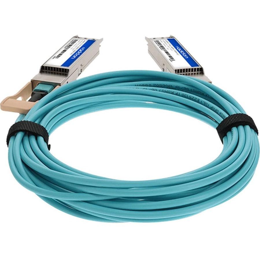 Addon Networks Aoc-O-O-400G-15M-Ao Fibre Optic Cable Om3 Aqua Colour