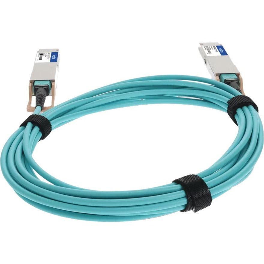 Addon Networks Aoc-O-O-400G-4M-Ao Infiniband Cable Osfp Aqua Colour, Silver