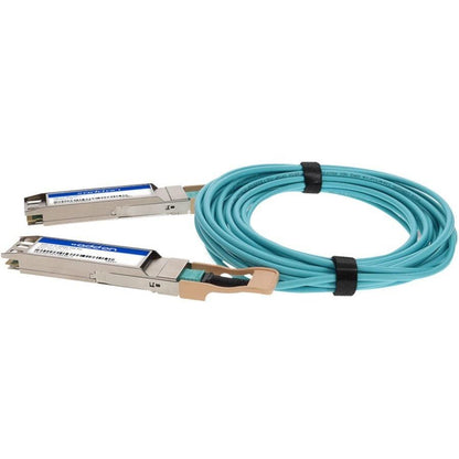 Addon Networks Aoc-O-O-400G-6M-Ao Infiniband Cable Osfp Aqua Colour, Silver