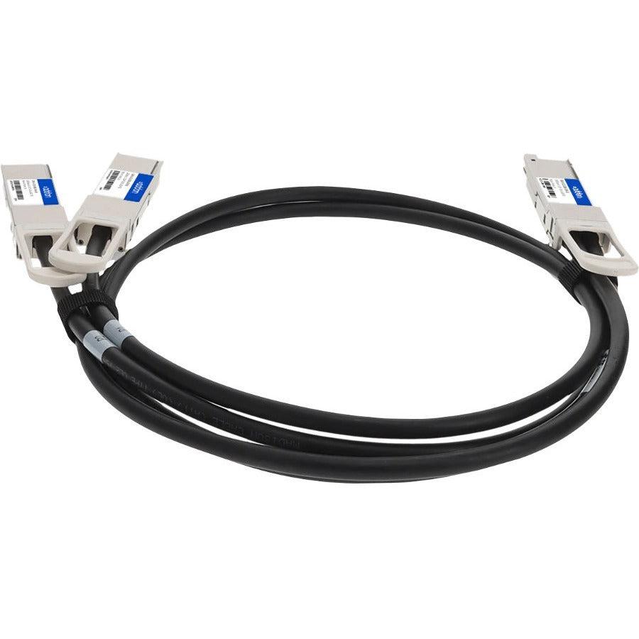 Addon Networks Cab-D-2Q-200G-2M-Ao Infiniband Cable Qsfp-Dd 2X Qsfp28 Black, Metallic