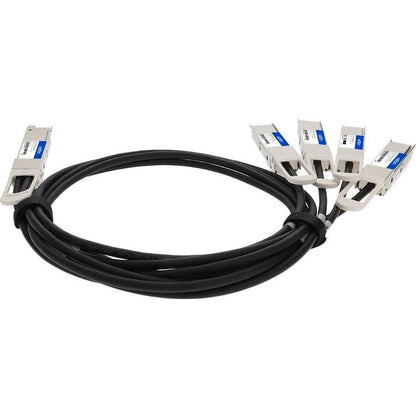 Addon Networks Cab-D-4Q-200G-1M-Ao Infiniband Cable 4Xqsfp28 Qsfp-Dd Black, Silver