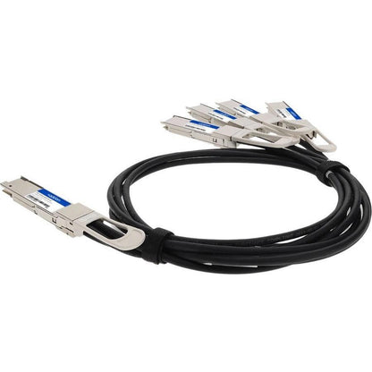 Addon Networks Cab-D-4Q-200G-1M-Ao Infiniband Cable 4Xqsfp28 Qsfp-Dd Black, Silver