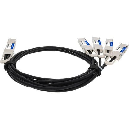 Addon Networks Cab-D-4Q-400G-2M-Ao Infiniband Cable 4Xqsfp56 Qsfp-Dd Black, Silver