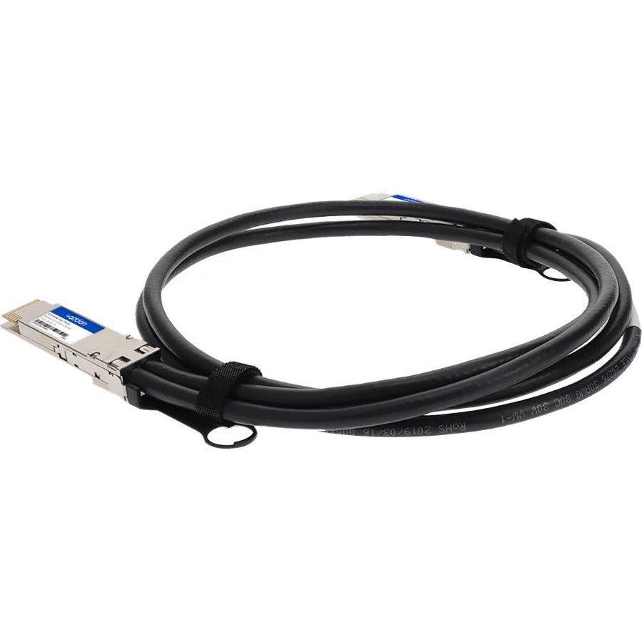 Addon Networks Cab-D-D-200G-2M-Ao Infiniband Cable Qsfp-Dd Black, Silver