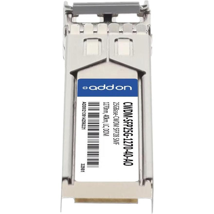 Addon Networks Cwdm-Sfp25G-1270-40-Ao Network Transceiver Module Fiber Optic 25000 Mbit/S Sfp28 1270 Nm