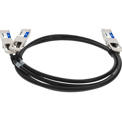 Addon Networks Dac-Q56Dd-2Q56-1M-Ao Infiniband Cable Qsfp-Dd 2X Qsfp56 Black, Metallic