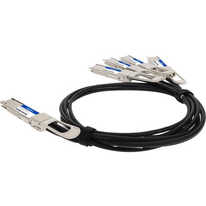 Addon Networks Dac-Q56Dd-4Q28-1M-Ao Infiniband Cable 4Xqsfp28 Qsfp-Dd Black, Silver