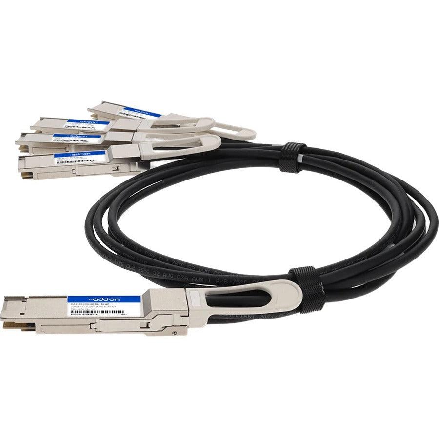 Addon Networks Dac-Q56Dd-4Q28-2M-Ao Infiniband Cable 4Xqsfp28 Qsfp-Dd Black, Silver