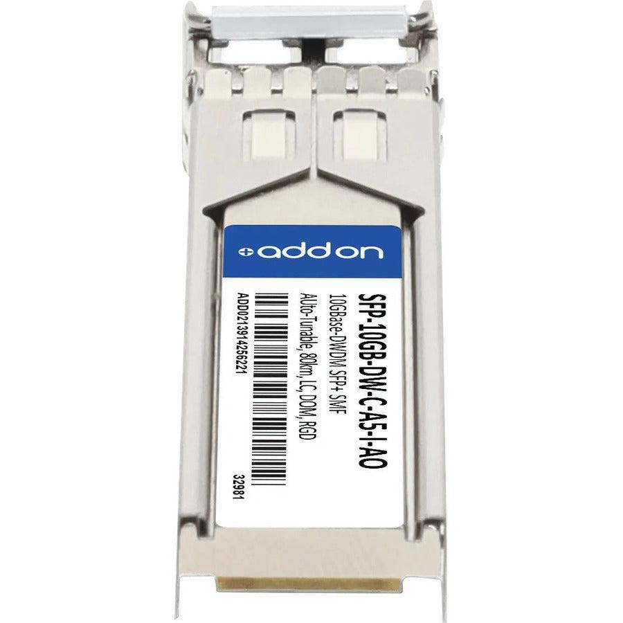 Addon Networks Msa And Taa Compliant 10Gbase-Dwdm 50Ghz Sfp+ Transceiver (Smf, Auto-Tunable, 80Km, Lc, Dom, Rugged)