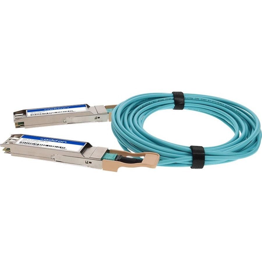 Addon Networks Osfp-400Gb-7M-Ao Infiniband Cable Aqua Colour