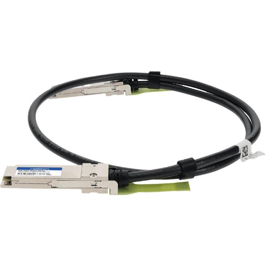 Addon Networks Q56-200G-Pdac0-5M-Ao Infiniband Cable 0.5 M Qsfp56 Black, Silver