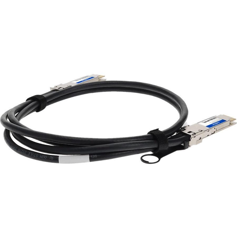 Addon Networks Qdd-200-Cu1M-Ao Infiniband Cable 1 M Qsfp-Dd Black, Silver