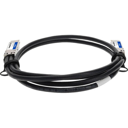 Addon Networks Qdd-200G-Dac-1M-Ao Infiniband Cable Qsfp-Dd Black, Silver