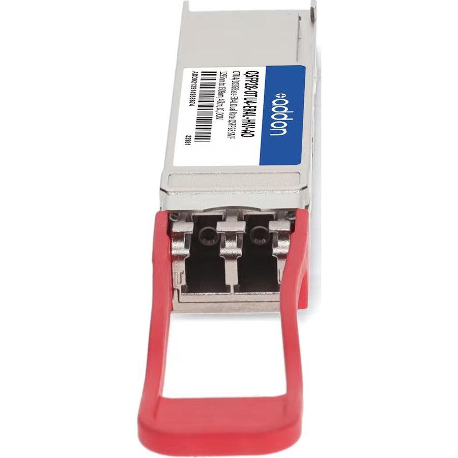 Addon Networks Qsfp28-Otu4-Er4L-Hw-Ao Network Transceiver Module Fiber Optic 100000 Mbit/S 1309 Nm