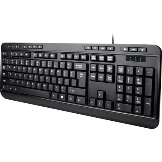 Adesso Akb-132 - Spill-Resistant Multimedia Desktop Keyboard (Ps/2)