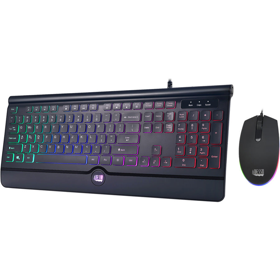 Adesso Easytouch 137Cb Illuminated Gaming Keyboard & Mouse Combo