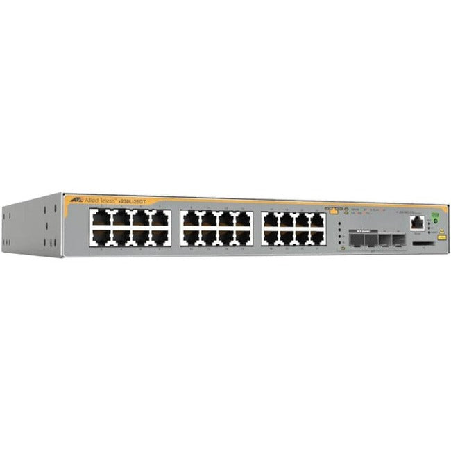 Allied Telesis L3 Switch With 24 X 10/100/1000T Ports And 2 X 100/1000X Sfp Ports