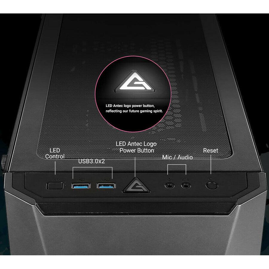 Antec Dark Avenger Da601 E-Atx Mid Tower Case/Argb Motherboard Sync/Tempered Glass/Prizm 120 Argb Fan Included