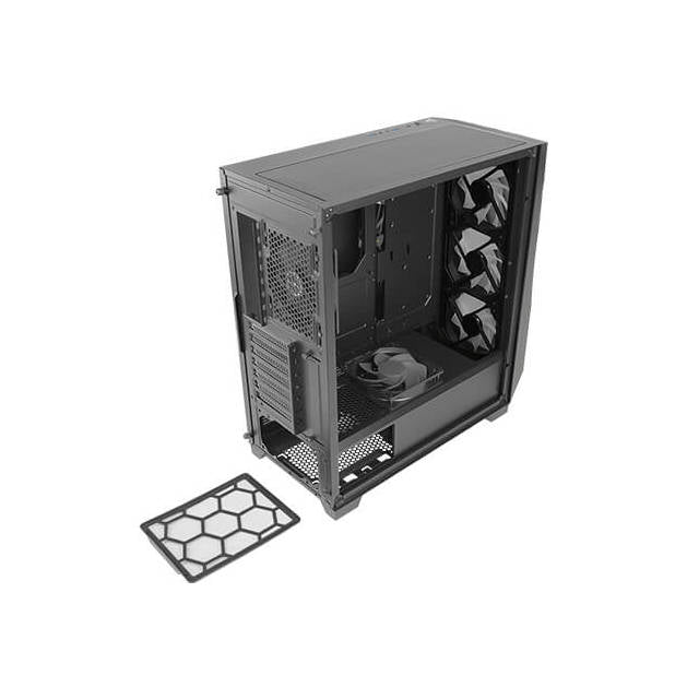 Antec Dark Phantom Df700 Flux, F-Lux Platform, 3 X 120 Mm Argb, 1 X 120 Mm Reverse & 1 X 120 Mm Fans