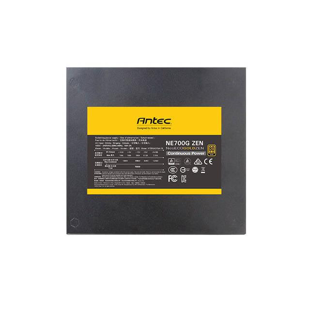 Antec Neoeco Gold Zen Ne600G Zen Power Supply 600 Watts 80 Plus Gold Certified With 120 Mm Silent Ne700G Zen