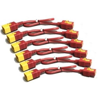 Apc Ap8712Sx340 Power Cable Red 0.6 M C19 Coupler C20 Coupler