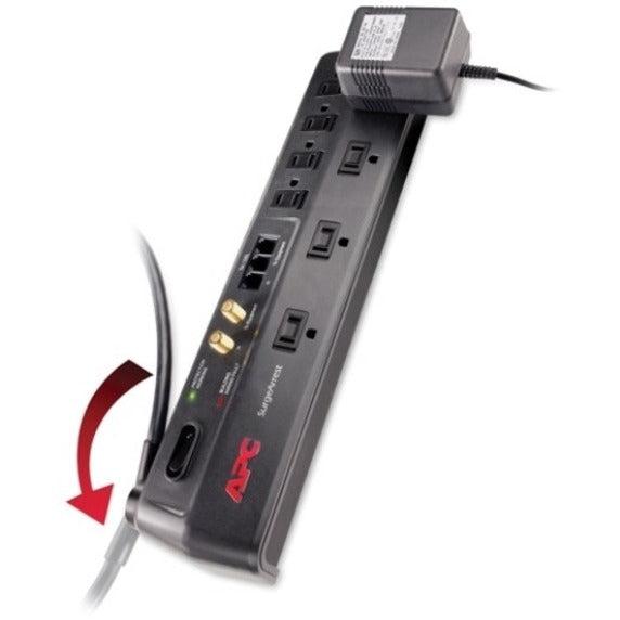 Apc Home/Office Surgearrest 8 Outlets With Tel2/Splitter And Coax Jacks, 120V Black 8 Ac Outlet(S) 1.83 M