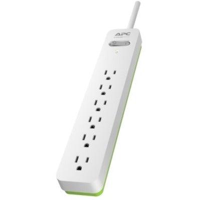 Apc Pe66W Surge Protector Green, White 6 Ac Outlet(S) 120 V 1.83 M