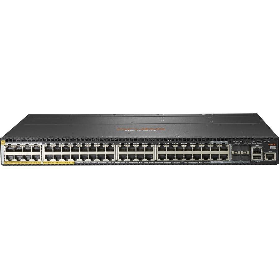 Aruba, A Hewlett Packard Enterprise Company 2930M 40G 8 Hpe Smart Rate Poe Class 6 1-Slot Managed L3 Gigabit Ethernet (10/100/1000) Power Over Ethernet (Poe) 1U Grey