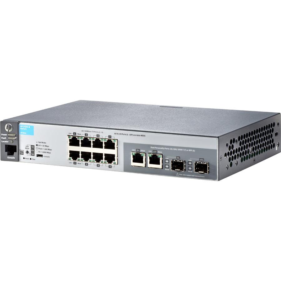 Aruba, A Hewlett Packard Enterprise Company Aruba 2530-8 Managed L2 Fast Ethernet (10/100) 1U Grey