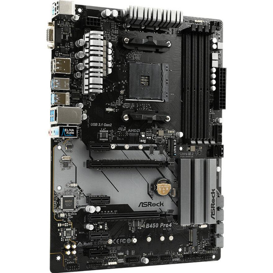 Asrock b450m pro4 on sale am4 amd promontory b450