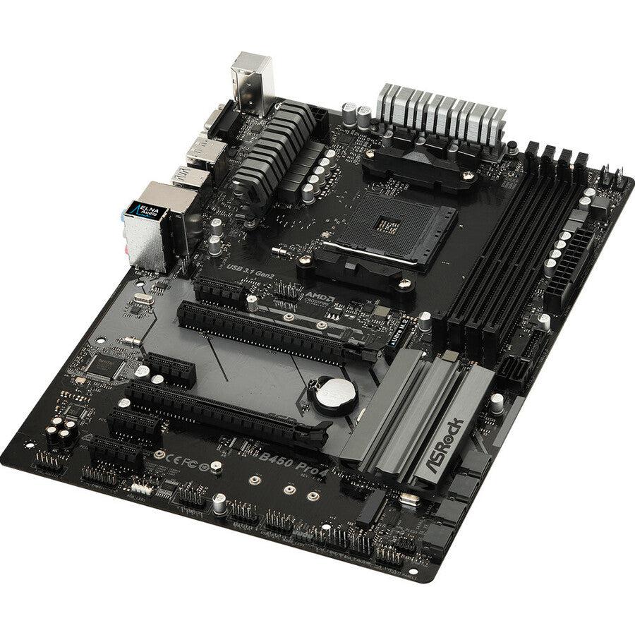 Asrock B450 Pro4 Am4 Amd Promontory B450 Sata 6Gb/S Atx Amd