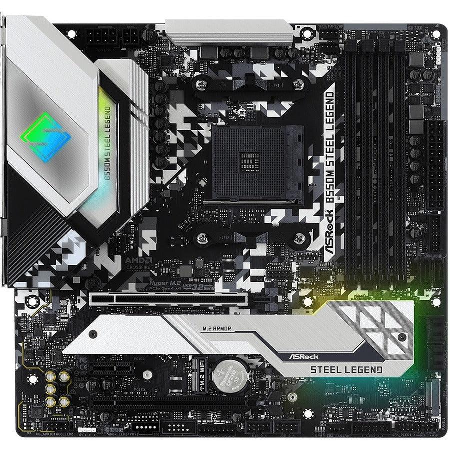 Asrock B550M Steel Legend Socket Am4/ Amd B550/ Ddr4/ Quad – TeciSoft