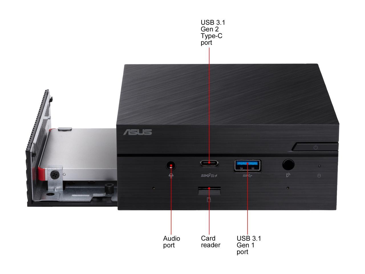 Asus Pn50-Bbr065Md Amd Renoir Fp6 R5-4500U/ Ddr4/ Wifi/ Usb3.1 Mini Pc Barebone System (Black)