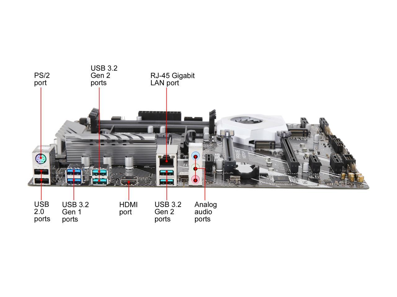 Asus Prime X570-P Socket Am4/ Amd X570/ Ddr4/ Sata3&Usb3.2/ M.2/ A&V&Gbe/ Atx Motherboard