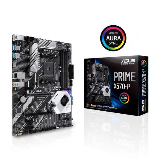 Asus Prime X570-P Socket Am4/ Amd X570/ Ddr4/ Sata3&Usb3.2/ M.2/ A&V&Gbe/ Atx Motherboard