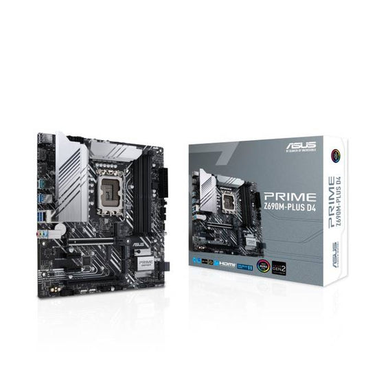 Asus Prime Z690M-Plus D4 Socket Lga1700/ Intel Z690/ Ddr4/ Sata3&Usb3.2/ M.2/ Microatx Motherboard
