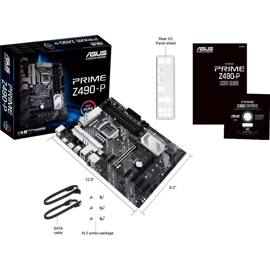 Asus Prime Z490-P Lga 1200 (Intel 10Th Gen) Intel Z490 Sata 6Gb/S Atx Intel Motherboard (Dual M.2,