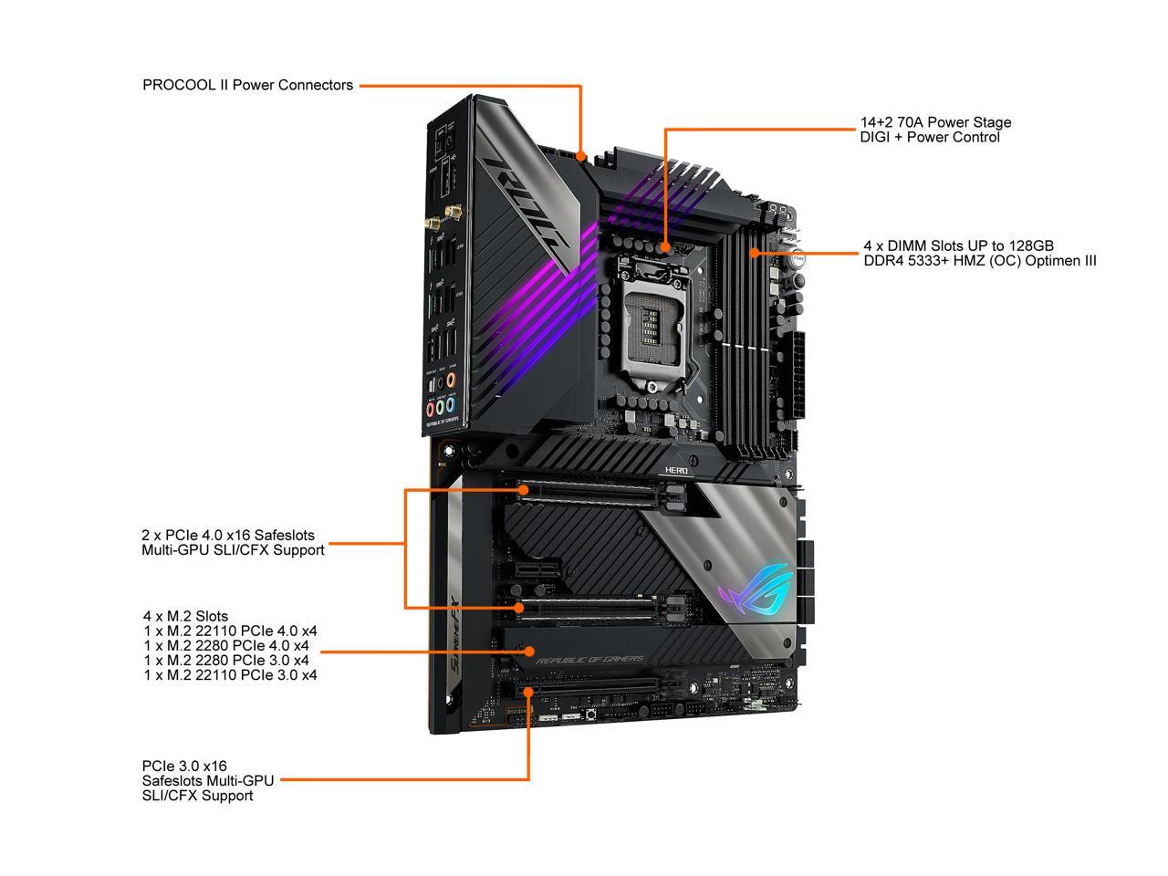 Asus Rog Maximus Xiii Hero Lga1200/ Intel Z590/ Ddr4/ 2-Way – TeciSoft