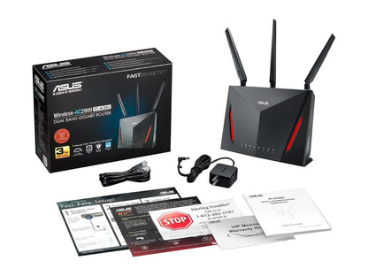 Asus Rt-Ac86U Dual-Band Wireless-Ac2900 Gigabit Router