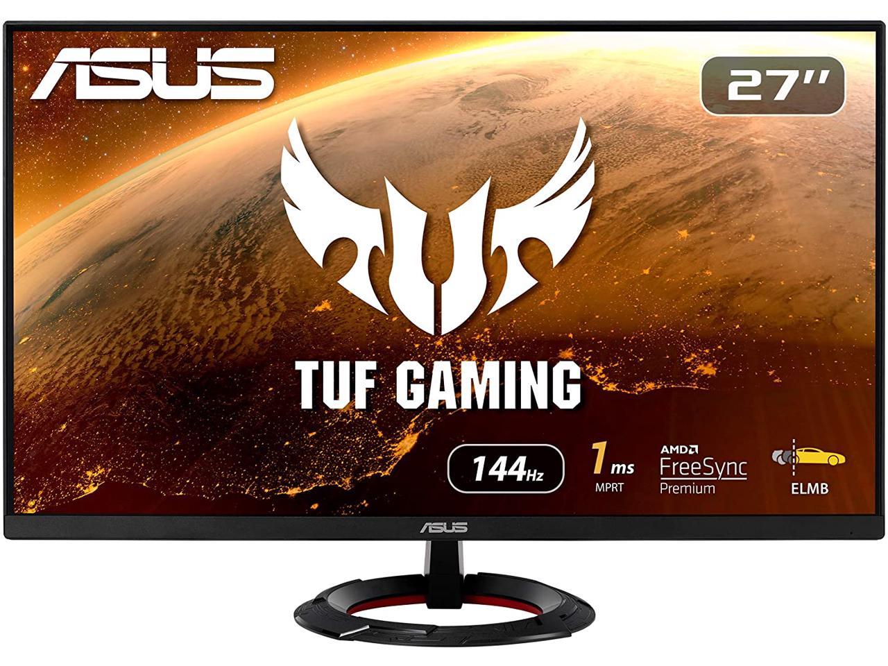 Asus Tuf Gaming Vg279Q1R 27 Inch 1000:1 1Ms Hdmi/Displayport/Earphone Jack Led Non-Glare Gaming Monitor W/ Speakers