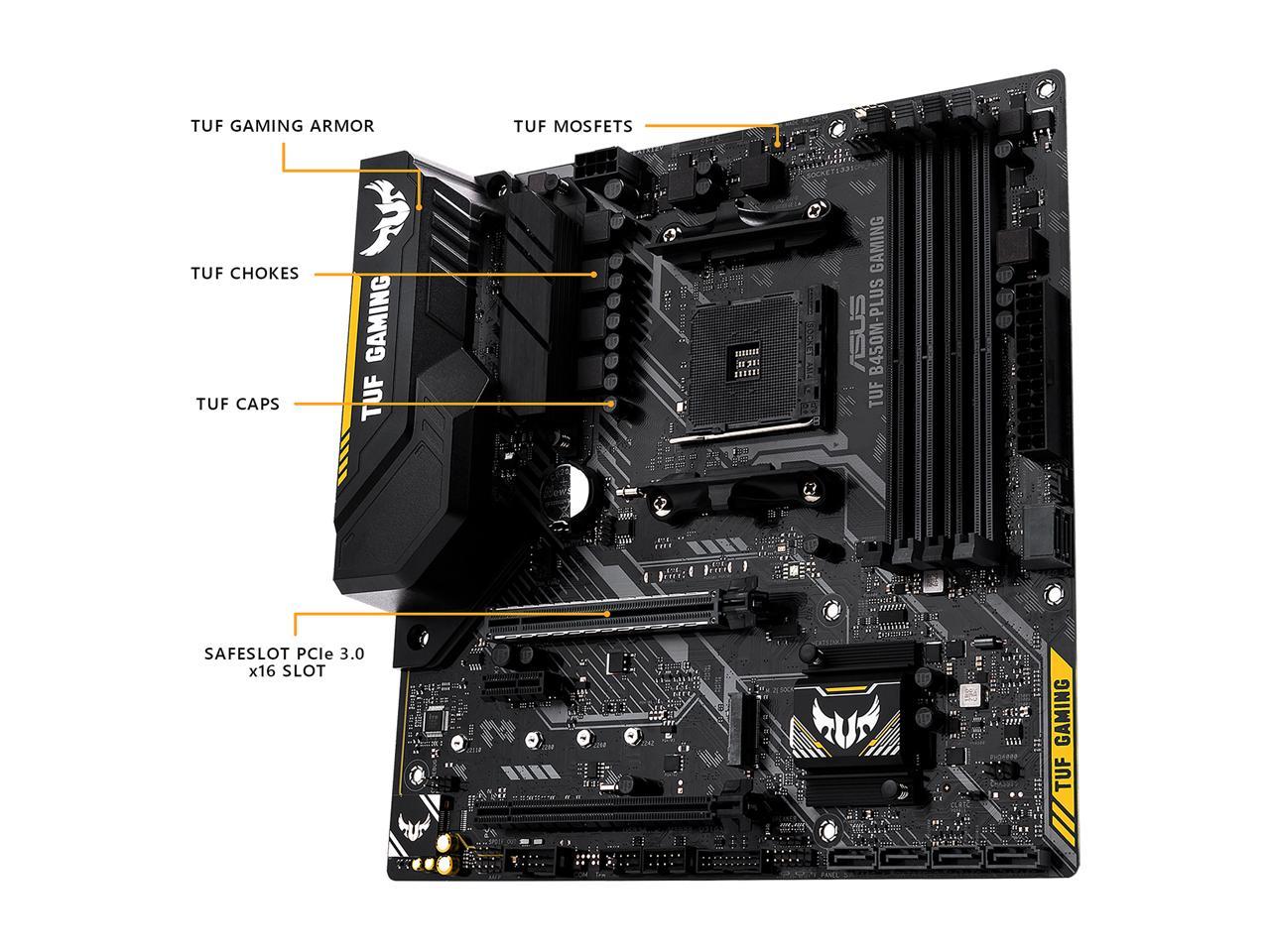 Asus Tuf B450M-Plus Gaming Am4 Amd B450 Sata 6Gb/S Micro Atx