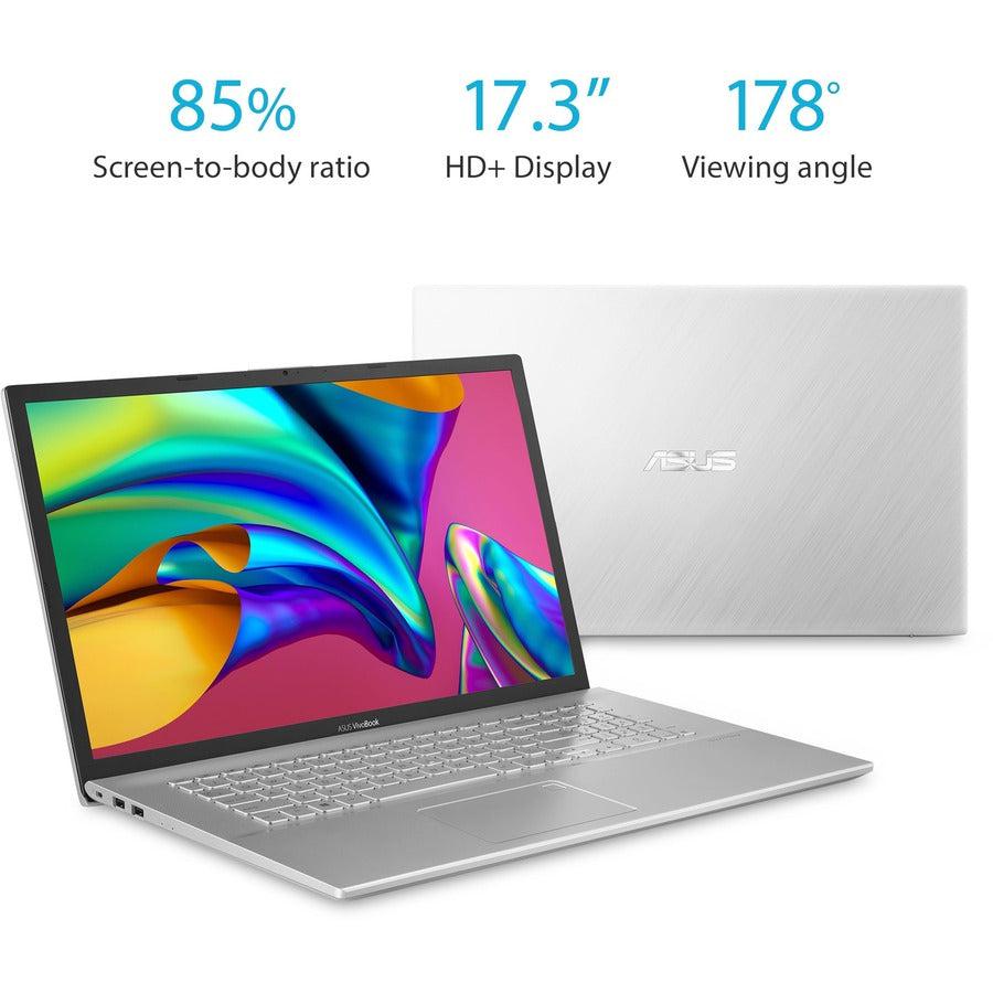 Asus Vivobook S17 S712 Thin And Light 17.3" Fhd Display, Amd Ryzen 5 5500U Cpu, 8 Gb Ddr4 Ram, 128