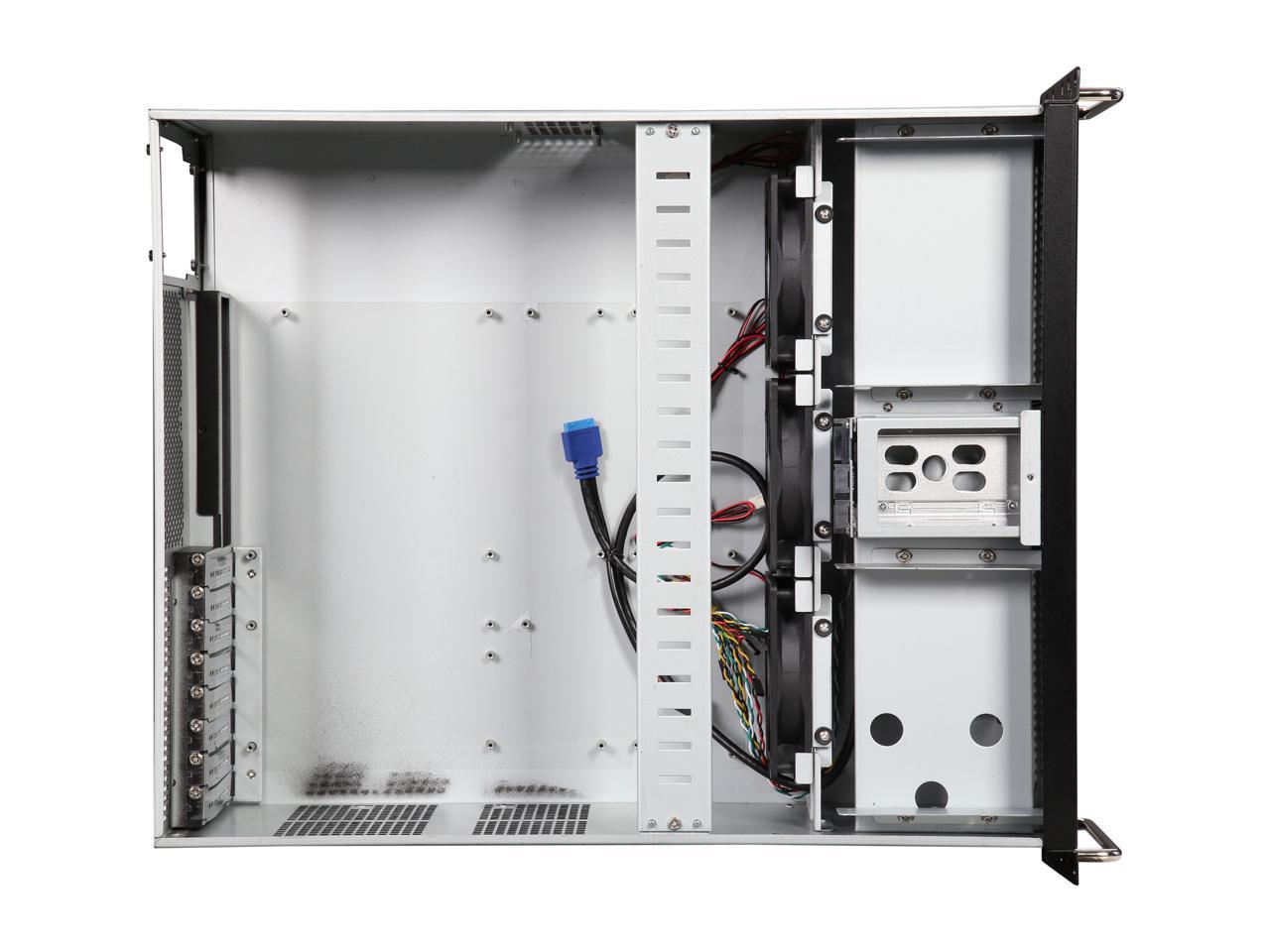 Athena Power Rm-4U8G525 Black Sgcc (T=1.2Mm) 4U Rackmount Server Case 2 External 5.25" Drive Bays - Oem