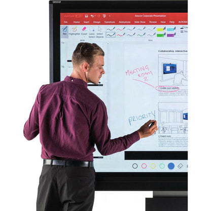Avocor F8650 Interactive Whiteboard 2.18 M (86") Touchscreen Black Usb