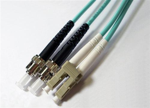 Axiom 0.5M Lc/St Fibre Optic Cable Om4 Turquoise